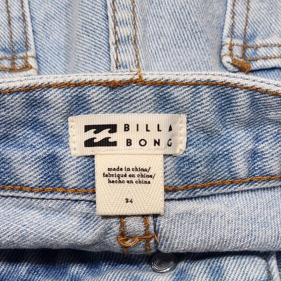 Billabong High Rise Shorts Denim Distressed Size 24 - Picture 6 of 12